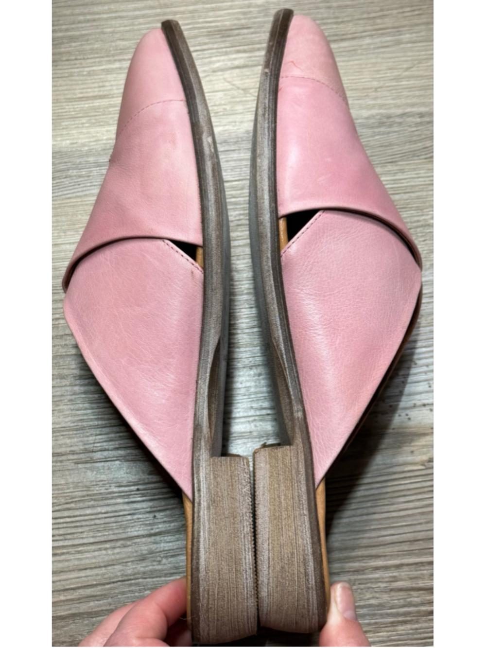 Women's Free People Pink Lordes Leather Mules - Picture 5 of 11